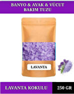 250 gr LAVANTA Yağı Banyo Tuzu Küvet & Jakuzi Tuzu Manikür & Pedikür Tuzu & Ayak Bakım Tuzu.