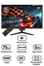 SNRELK 19'' SESLİ (DAHİLİ HOPARLÖR) GENİŞ EKRAN (HDMI-VGA) LED MONİTÖR