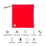Kukita Su Geçirmez ,Islak, Kuru, Mayo, Kirli Temiz Kıyafet ve Bez, Kırtasiye Bebek ve Çocuk Çantası Çok Amaçlı Çanta 35cmx35cm