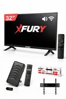 FURY 32'' (82 Ekran) Kırılmaz Monitör | WiFi'li Uydu Alıcısı + TV Askı Aparatı Hediyeli