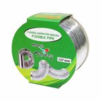 Alüminyum Telli Şofben Aspiratör Davlumbaz Borusu 127 mm 1,5 Metre