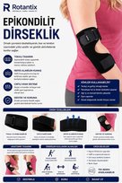 Epikondilit Dirseklik Tenisçi Dirseği Bandı Epikondilit Bandajı Ayarlanabilir Bedensiz