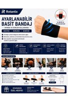 El Bilek Bandajı - Basit El Bilekliği +Parmak Ateli Parmak Sabitleme Ateli Kırık Parmak Ateli