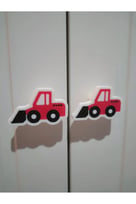 Çocuk Odası Dolap Kulpu 5,5cm (1 ADET) ARAÇLAR TRAKTÖR - KAMYON - TREN - UÇAK -BİSİKLET - GEMİ - DOZER - ARABA - HELİKOPTER - EKSKAVATÖR