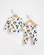 Özel Karakterler Baskılı Penye Bebek Alt Üst Takım Çok Renkli | 5 Yaş