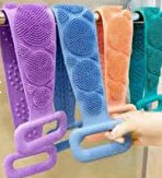 Banyo Sırt Kesesi Çift Taraflı Silikon Duş Lifi Fırçası