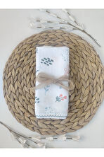 Desenli Müslin Kız Erkek Bebek Battaniyesi Oeko-texli %100 Pamuklu Puset Örtüsü Yenidoğan 90x80cm