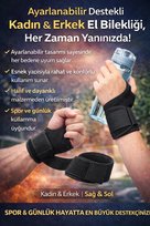 Ayarlanabilir Destekli El Bilekliği – Kadın & Erkek Sağ–Sol Uyumlu Spor ve Günlük Kullanım