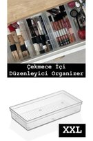 XL Bade Modüler Çekmece İçi Düzenleyici - Banyo Makyaj Takı Organizer Ofis Düzenleyici 30,5 x 15 cm