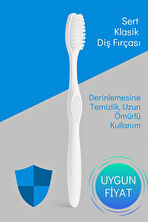 Spumy Sert Klasik Diş Fırçası – Derinlemesine Temizlik, Uzun Ömürlü Kullanım