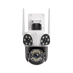 RXR C13-WF Wi-Fi Dış Ortam 3 Lensli 3+3+3 MP 360° PTZ Gece Görüşlü Akıllı Güvenlik Kamerası