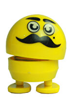 Çocuk Gelişim Oyuncaklar Zıp Zıp Kafalar Sevimli Kafa Sallayan Emojiler-bıyıklı-pala Kız Erkek Çocuk