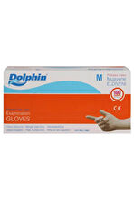 Dolphin Latex Pudrasız Eldiven Medium Beyaz 100'lü