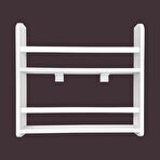 Emdief Home Carmen 2 Raflı Montessori Kitaplık – Çocuk Odası Kitaplığı