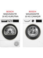 Bosch WQG25201TR - WGA25202TR 10 kg Kurutma ve 10 kg Çamaşır Makinesi 2'li Set