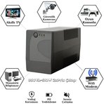 UPSET Microactive 850VA UPS | 510W | 1×9Ah | Line Interactive | AVR | 2 Priz
