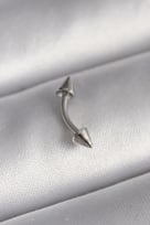 316L Çelik Gümüş Renk Çivi Model Piercing - Lisinya