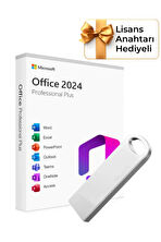 Office 2024 Pro Plus Kurulum Dosyalı USB Bellek 64GB (Lisans Anahtarı Hediyeli)