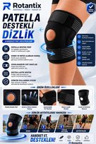 Patella Destekli Dizlik Çok Amaçlı Sporcu Menisküs Dizlik Cırtlı Dizlik
