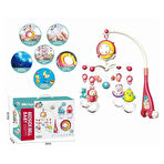 Nessiworld BIB648A54 -Vardem Işıklı Müzikli Kumandalı Kırmızı Bebek Dönencesi