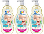 Uni Baby Bebek Saç ve Vücut Şampuanı 900 ml Klasik (Pompalı) (3'lü Set)