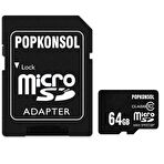 64 GB Mikro SD Hafıza Kartı Class 10 Yüksek Hızlı Mikro SD Kart High Speed Micro SD Card