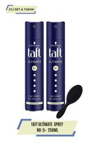Ultimate Saç Spreyi 250 ml x2 + Tarak Seti Uzun Süreli Güçlü Tutuş