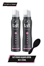 Taft Power Kaşmir Köpük 150ml X 2 Adet+Tarak