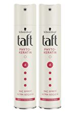 Taft Saç Spreyi Keratin Ultra Güçlü  NO:4, 2 ADET