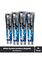 Signal White System Arındırıcı Beyazlık Florürlü Diş Macunu 75 ml 4 Adet