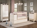 PATİKO SW 703A BÜYÜYEBİLEN BEŞİKLİ BEBEK ODASI TAKIMI