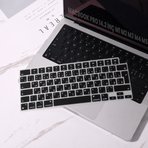 MacBook Pro 14.2 İnç M1 M2 M3 M4 M5 A2442 A2992 Uyumlu Arapça İngilizce Q Klavye Koruyucu Silikon