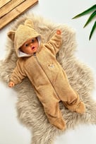 Welsoft Peluş Unisex Fermuarlı Kışlık Bebek Uyku Tulumu Bebek Tulumu Çocuk Tulumu Çocuk Kostümü TLMAYK
