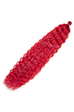 Rus Afrosu Ombreli Saç Tek Renk Kırmızı ( 100 Gr )