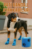 Pati Bandajı Ayakkabı | Köpek ve Kedi İçin Tüy Dostu Su Geçirmez Kendinden Yapışan Bandaj
