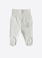 Organik New Basic Patikli Pantolon Ekru