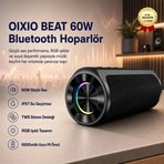 HZLBEAT 60W Su Geçirmez Bluetooth AUX Yüksek Ses Kaliteli Hoparlör 
