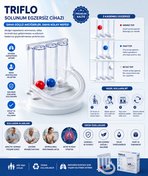 MEDAS LİFE Triflo 3 Toplu Nefes Egzersiz Cihazı (Incentive Spirometre) | Akciğer Geliştirici Solunum Aparatı