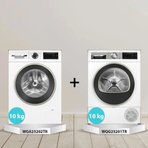 Bosch WQG25201TR - WGA25202TR 10 kg Kurutma ve 10 kg Çamaşır Makinesi 2'li Set