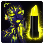 Hediyelik Uv Neon Sarı Ruj – Karanlıkta Parlayan Makyaj Boyası