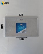 Faber: INCAPLUS | HIPXA70 | 325x190 mm | Aspiratör & Davlumbaz Tel Yağ Filtresi | Model: 9140120131 - 133.0018.470 | 32,5x19 cm
