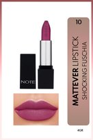Mattever Lipstick Yarı Mat Saten Bitişli Ruj 10 Shocking Fuschia - Mor