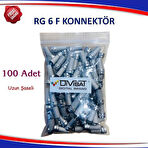 Divisat Rg6 F Konnektör - 100 Adet
