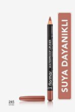 Flormar Suya Dayanıklı Dudak Kalemi (DOĞAL KOYU KAHVE) - Waterproof Lipliner - -245 Natural - 8690604567607