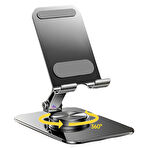 Metal Katlanabilir Masaüstü Telefon Tutucu Tablet Standı 360 Derece Dönen Ayarlanabilir