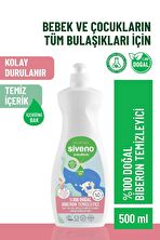 Siveno %100 Doğal Emzik ve Biberon Temizleyicisi Bitkisel Elde Bulaşık Sabunu Nemlendirici Vegan 500 ml