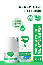 Siveno %100 Doğal Roll On Aloe Vera Deodorant Ter Kokusu Önleyici Bitkisel Leke Bırakmayan Vegan 50 ml