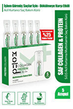 Motto Plus Professional Yıpranmış Saçlar Için Şok Bakım & Saç Vitamini 5li Ampul