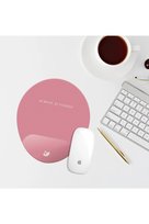 Pembe Be Brave Be Yourself Bilek Destekli Oval Mouse Pad Mouse Altlığı