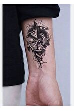 Mini Boy Saat Modelli Geçici Dövme, Mini Tattoo, Erkek Geçici Dövme, Kol Dövmesi